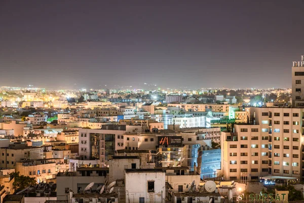 Tunisz Különböző Kilátások Háztetőről Tunézia — Stock Fotó