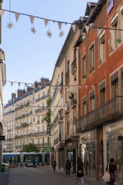 Grenoble, Grenoble ve Alpler 'in şehir manzarası, Fransa