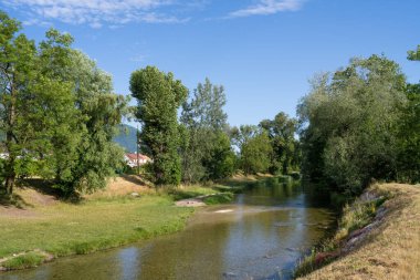 Grenoble, Grenoble ve Alpler 'in şehir manzarası, Fransa