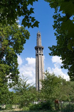 Grenoble, Grenoble ve Alpler 'in şehir manzarası, Fransa