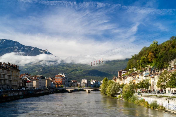 Grenoble Városkép Grenoble Alpok Franciaország — Stock Fotó