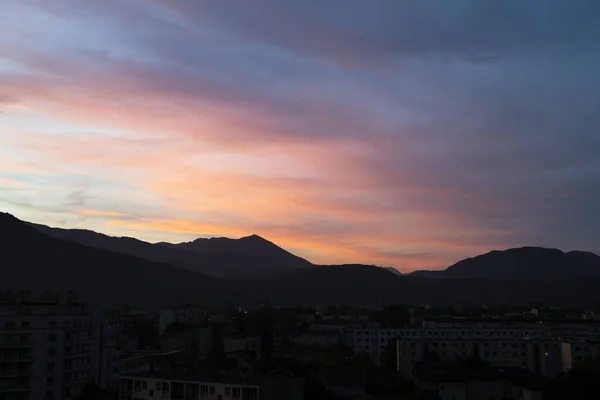 stock image Grenoble, cityscape image of Grenoble and the Alps , France