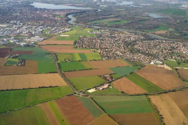 Lyon-Tunus uçuşu sırasında Fransa 'nın havadan görünüşü