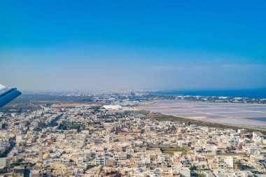 Tunus 'un Lyon-Tunus uçuşu sırasında hava manzarası