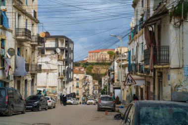 View of the buildings and streets of Skikda, North Algeria