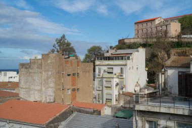 View of the buildings and streets of Skikda, North Algeria