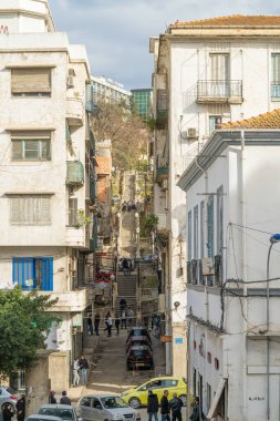 View of the buildings and streets of Skikda, North Algeria