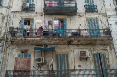 View of the buildings and streets of Skikda, North Algeria