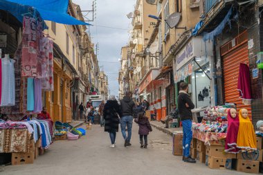 View of the buildings and streets of Skikda, North Algeria