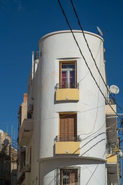 Konstantin. Eski şehrin sokakları. Kuzeydoğu Cezayir 'in Konstantin Eyaleti' nin başkenti..