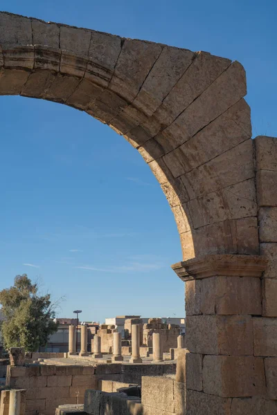 Tebessa Alžírské Město Východě Země Pozůstatky Bazilického Komplexu — Stock fotografie