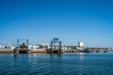 Güney Tunus 'ta büyük bir ada olan Cerba manzarası