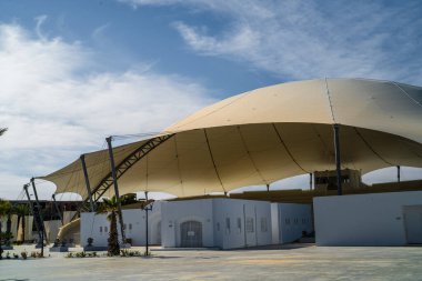 Güney Tunus 'ta büyük bir ada olan Cerba manzarası