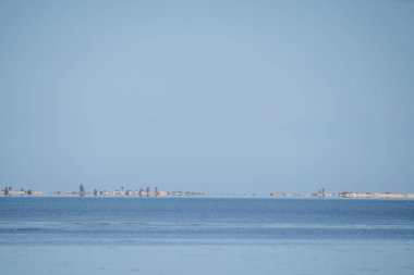 Güney Tunus 'ta büyük bir ada olan Cerba manzarası