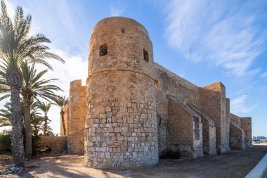 Güney Tunus 'ta büyük bir ada olan Cerba manzarası