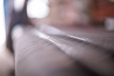 Güney Tunus 'ta büyük bir ada olan Djerba' da dokuma atölyesi