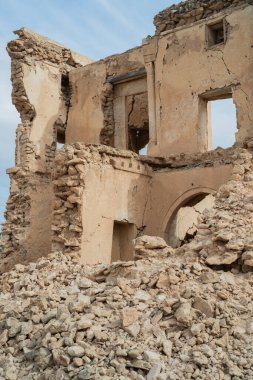 Eski ev - konut - terk edilmiş Djerbian - Djerba - Güney Tunus