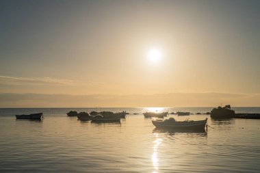 Güney Tunus 'ta büyük bir ada olan Cerba manzarası