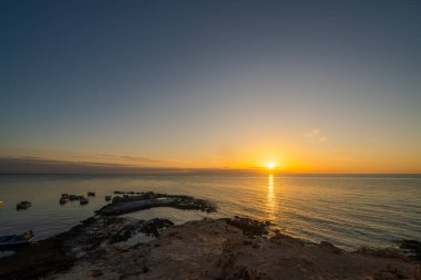 Güney Tunus 'ta büyük bir ada olan Cerba manzarası