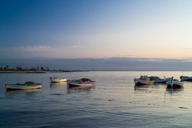Güney Tunus 'ta büyük bir ada olan Cerba manzarası