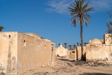 Eski ev - konut - terk edilmiş Djerbian - Djerba - Güney Tunus