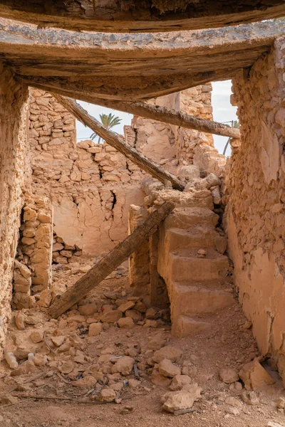 Antigua Vivienda Abandonada Djerbian Djerba Sur Túnez — Foto de Stock