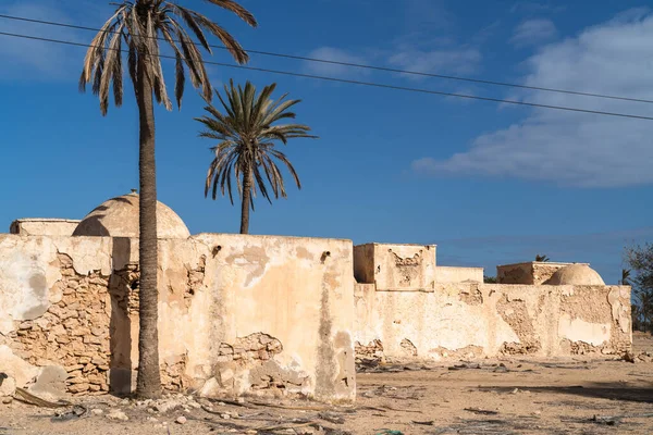 Πρώην Οικία Κατοικία Εγκαταλελειμμένο Djerbian Djerba Νότια Τυνησία — Φωτογραφία Αρχείου