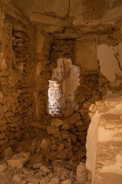 Eski ev - konut - terk edilmiş Djerbian - Djerba - Güney Tunus