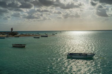 Güney Tunus 'ta büyük bir ada olan Cerba manzarası