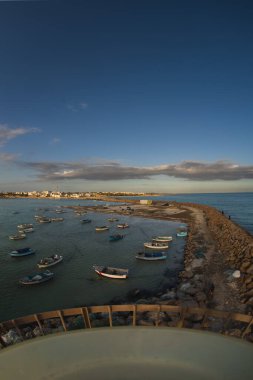 Güney Tunus 'ta büyük bir ada olan Cerba manzarası