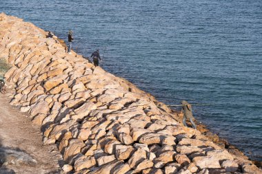 Güney Tunus 'ta büyük bir ada olan Cerba manzarası