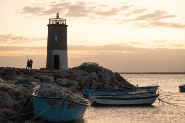 Güney Tunus 'ta büyük bir ada olan Cerba manzarası