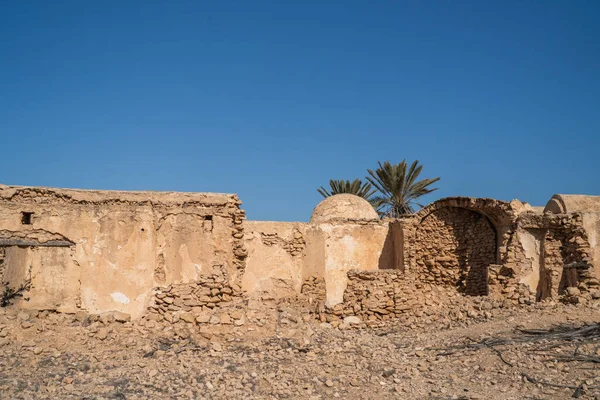 Antigua Vivienda Abandonada Djerbian Djerba Sur Túnez —  Fotos de Stock