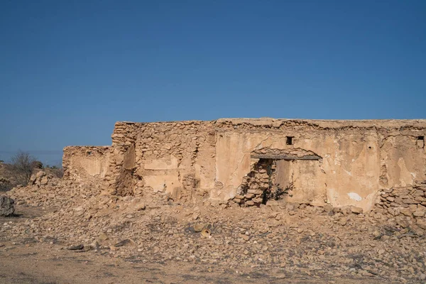 Бывший Жилой Дом Заброшенный Джербиан Джерба Южный Тунис — стоковое фото