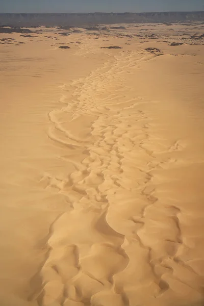 Algerijnse Woestijn Vanuit Lucht Gezien Nationaal Park Tassili Djanet — Stockfoto