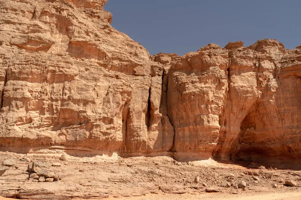 Θέα Στην Έρημο Σαχάρα Του Tadrart Rouge Tassili Najer Στο — Φωτογραφία Αρχείου