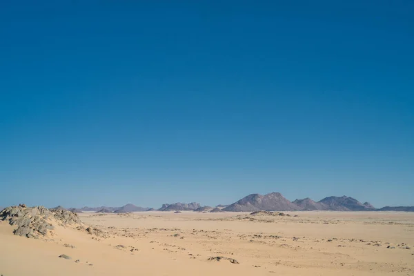 View Sahara Desert Tadrart Rouge Tassili Najer Djanet City Algeria Stock Image