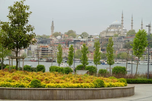 Vista Estambul Desde Bósforo Trkiye — Foto de Stock