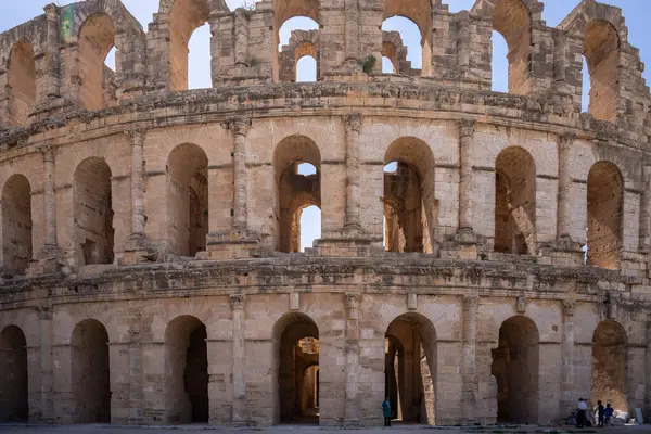 Jem Coliseum Largest Roman Amphitheater Africa Unesco World Heritage Royalty Free Stock Photos