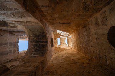 El Jem Kolezyumu. Afrika 'daki en büyük Roma amfitiyatrosu. Unesco Dünya Mirası.