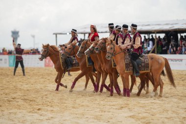 ISTANBUL, TURKIYE - JUNE 11, 2022: Riding Show during Etnospor Culture Festival