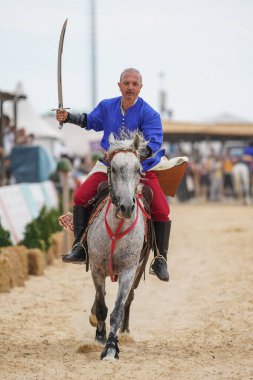 ISTANBUL, TURKIYE - JUNE 11, 2022: Riding Show during Etnospor Culture Festival