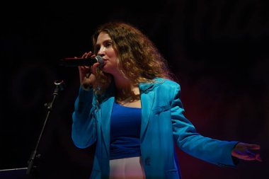 ISTANBUL, TURKIYE - JUNE 24, 2022: Turkish singer Irmak Arici concert in Pendik
