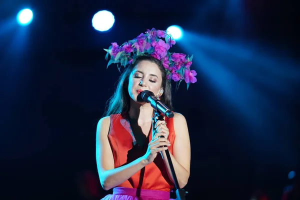 Istanbul Turkey June 2022 Turkish Singer Karsu Donmez Concert Beyoglu — Zdjęcie stockowe