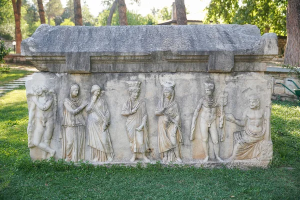Sarkofag Afrodisias Antikke Geyre Aydin Turkiye - Stock-foto