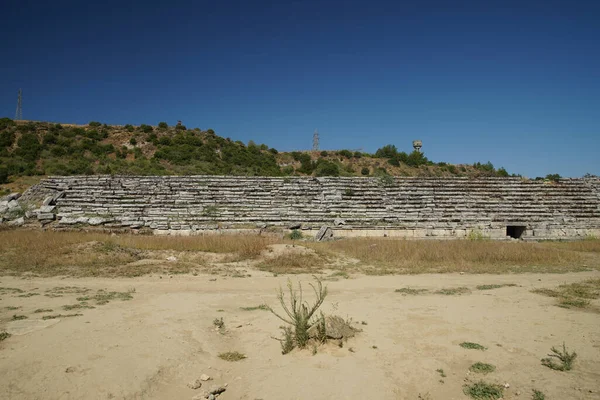 トルコのアンタルヤ市にあるペルゲ古代都市のスタジアム — ストック写真