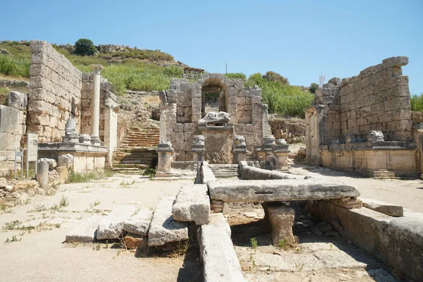 Nymphäum Perge Antike Stadt Antalya Türkei — Stockfoto
