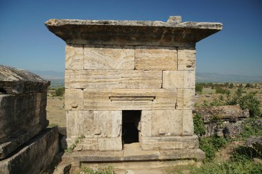 Hierapolis Antik Kenti Pamukkale, Denizli Şehri, Türkiye 'deki mezar