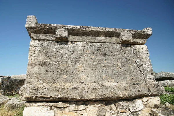 Hierapolis Antik Kenti Pamukkale Denizli Şehri Türkiye Deki Mezar — Stok fotoğraf