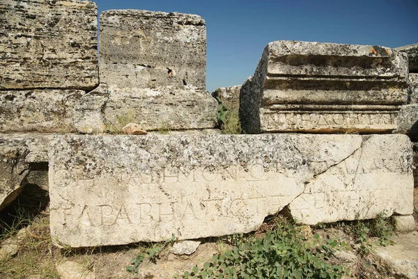 Tumba Hierapolis Ancient City Pamukkale Denizli City Turkiye —  Fotos de Stock